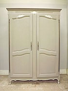 VINTAGE FRENCH 2 DOOR ARMOIRE
